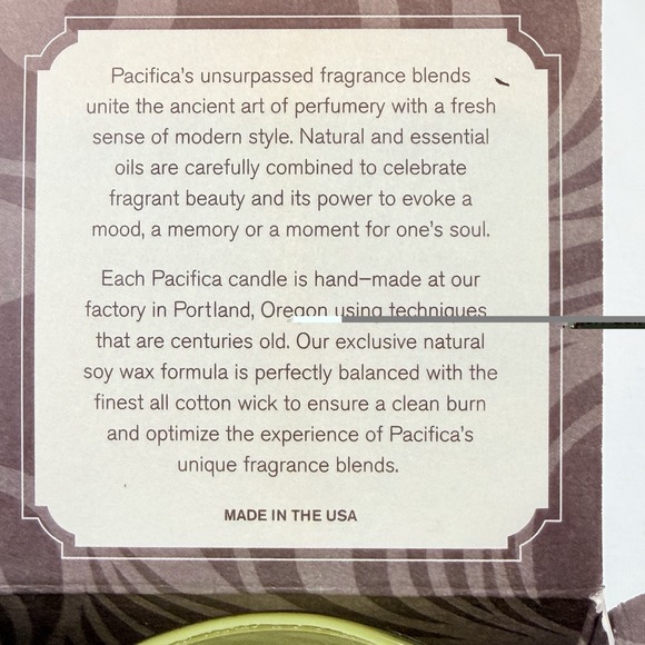 Pacifica Avalon Juniper Soy Candle 5.5 oz • Discontinued • New in Box , Rare - Picture 7 of 9